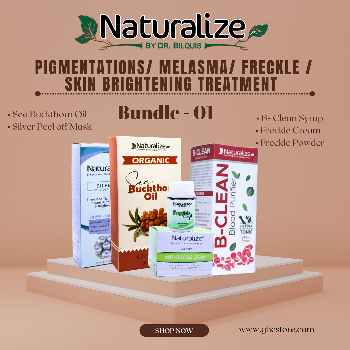 Pigmentations/ Melasma/ Freckle / Skin Brightening Treatment Bundle 1